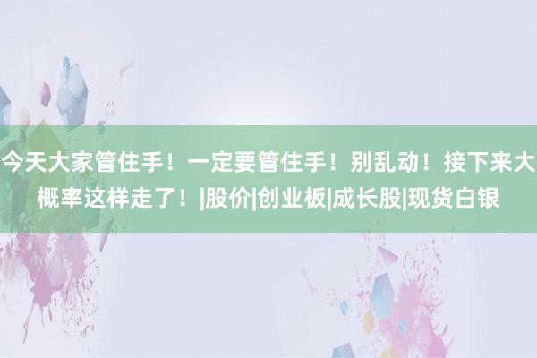 今天大家管住手！一定要管住手！别乱动！接下来大概率这样走了！|股价|创业板|成长股|现货白银