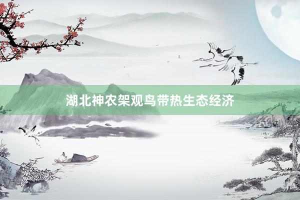湖北神农架观鸟带热生态经济