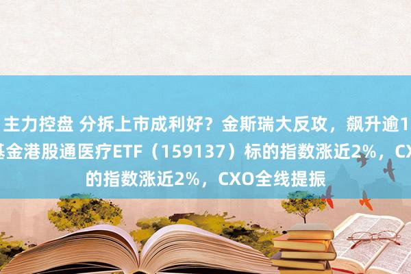 主力控盘 分拆上市成利好？金斯瑞大反攻，飙升逾12%！华宝基金港股通医疗ETF（159137）标的指数涨近2%，CXO全线提振
