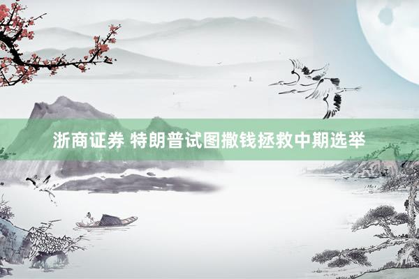 浙商证券 特朗普试图撒钱拯救中期选举